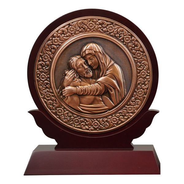 Đế Gỗ Tròn Đức Mẹ Bên Thi Hài Chúa Giê-su