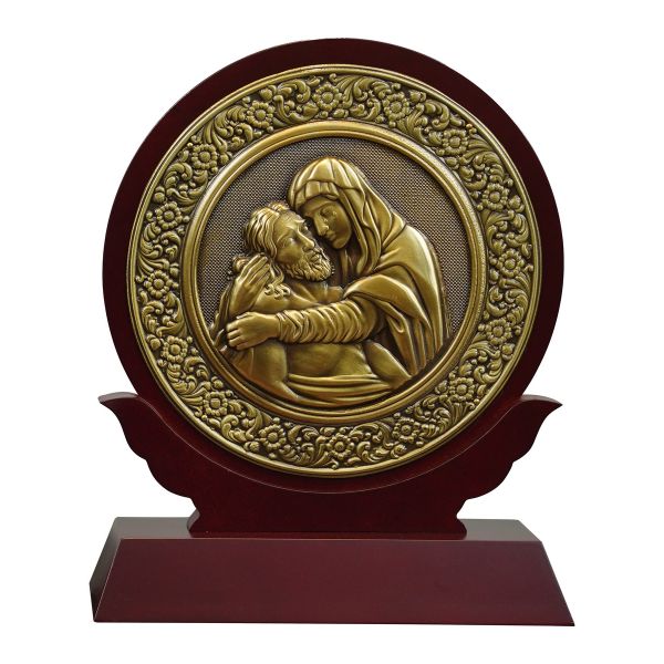 Đế Gỗ Tròn Đức Mẹ Bên Thi Hài Chúa Giê-su