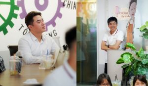 Các sếp lớn cũng không thể giấu được những nụ cười trên môi