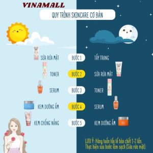 Gợi ý quy trình skincare sáng & tối cho người mới
